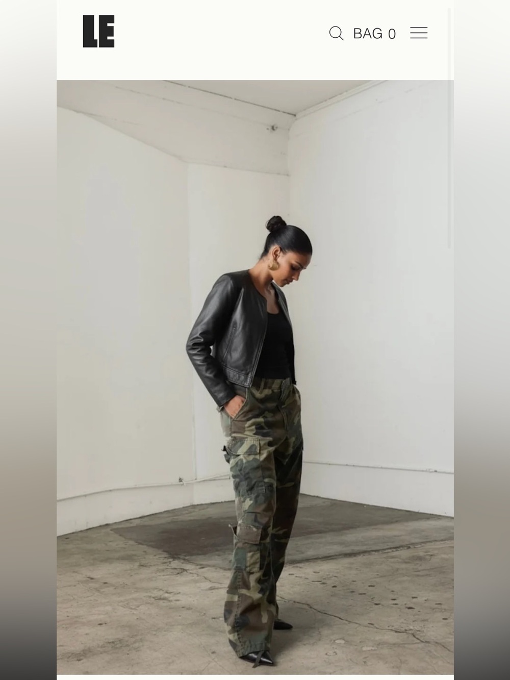 Local European camo cargo pant